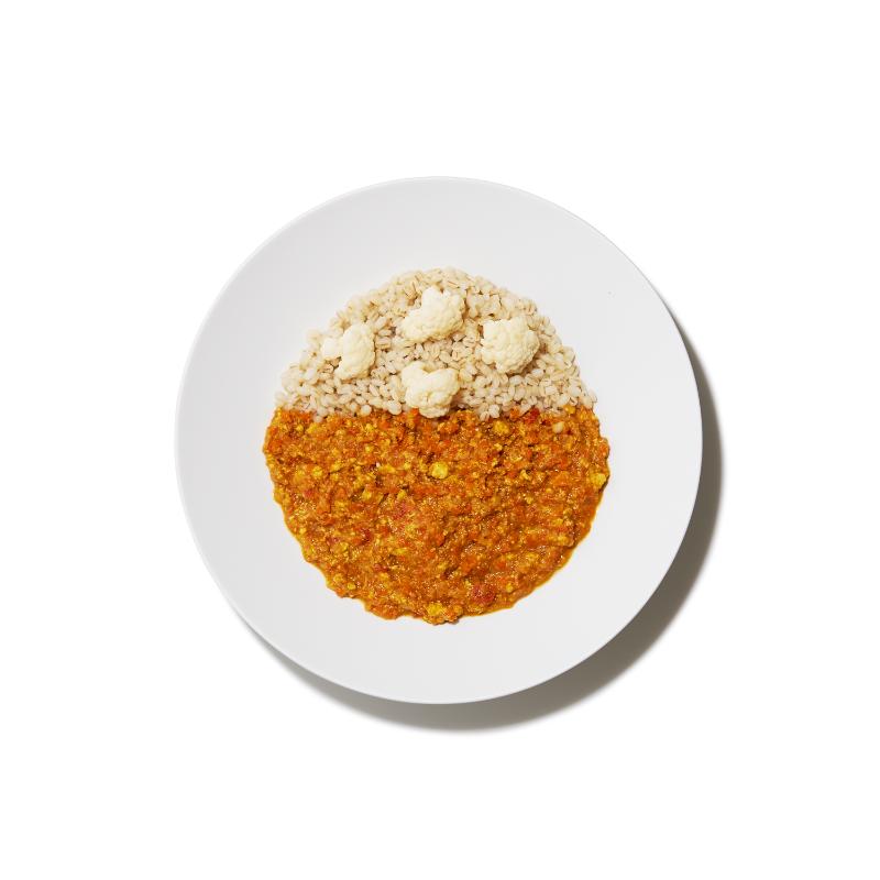 ギーとスパイスが香る人参キーマカレー+もち麦