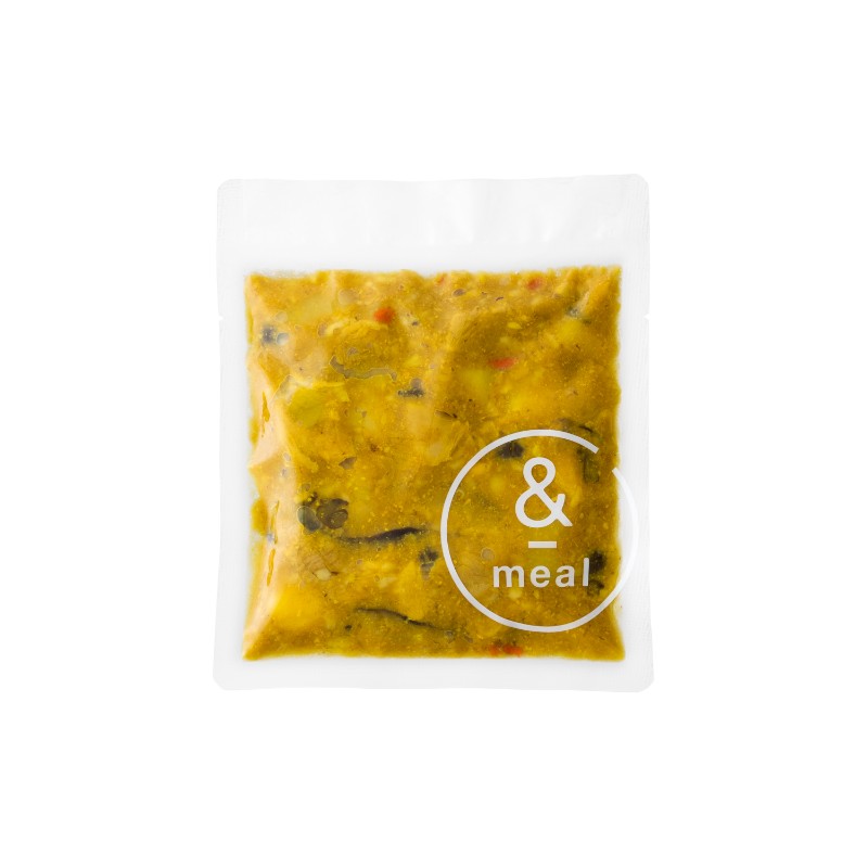 ごろごろチキンと根菜のターメリック参鶏湯+十六穀米